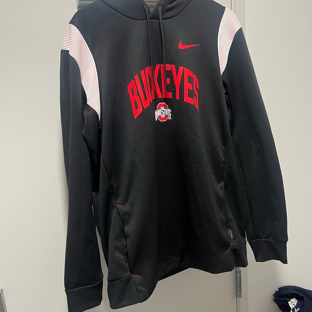 Ohio State Nike Therma-Fit Black and Red Jacket